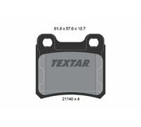 Plaquettes de frein 2114001 TEXTAR pour OPEL SAAB
