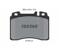 Plaquettes de frein 2115307 TEXTAR pour MERCEDES-BENZ 190 124 A trois volumes SL