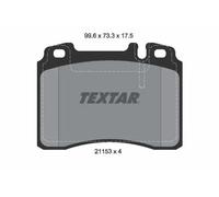 Textar Plaquettes de frein art. 2153 17,5 04 sans capteur