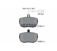 Plaquettes de frein 2116002 TEXTAR pour ALFA ROMEO CARBODIES IVECO LAND ROVER
