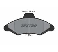 Plaquettes de frein 2117105 TEXTAR pour FORD ESCORT V ORION III ESCORT V Turnier