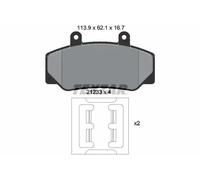 Plaquettes de frein 2123302 TEXTAR pour VOLVO UMM