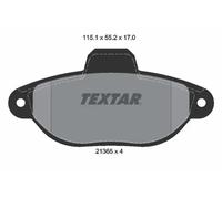 Textar Plaquettes de frein 2136502 pour Fiat Cinquecento et Cinquecento Van