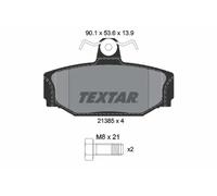 Textar Kit de plaquettes de frein 2138501 – pour frein à disque Volvo S70 S90 V70