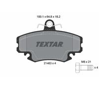 Textar Plaquettes de frein 2146306 pour Renault Alpine Dacia Peugeot
