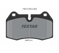Plaquettes de frein 2147102 TEXTAR pour BMW MASERATI