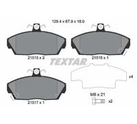 Plaquettes de frein 2151503 TEXTAR pour HONDA ROVER MG