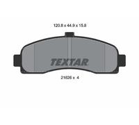 Plaquettes de frein 2162601 TEXTAR pour NISSAN MICRA II