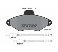 Plaquettes de frein 2163102 TEXTAR pour CITROËN XANTIA XANTIA Break