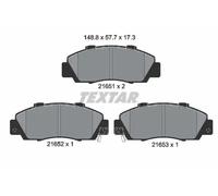 Plaquettes de frein 2165101 TEXTAR pour HONDA ACURA ROVER