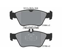 Plaquettes de frein 2166404 TEXTAR pour MERCEDES-BENZ CLASSE C CLASSE E CLK SLK