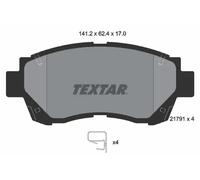 Textar Plaquettes de frein 2179101 Avant pour Toyota et Lexus