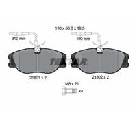 Plaquettes de frein 2180101 TEXTAR pour PEUGEOT CITROËN FIAT LANCIA