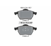 Plaquettes de frein 2184802 TEXTAR pour VW FORD SEAT