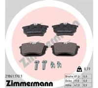 ZIMMERMANN 21861.170.1 Plaquettes de frein