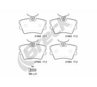 BRECK 21882 00 704 00 Plaquettes de frein