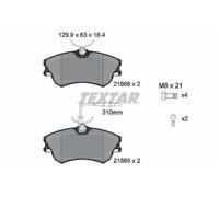 Textar Plaquettes de frein 2188801 – Avant pour Renault Espace III