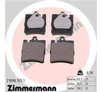 Plaquettes de frein 21898.155.1 ZIMMERMANN pour MERCEDES-BENZ CLASSE C T-Model