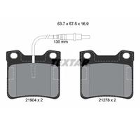 Plaquettes de frein 2190403 TEXTAR pour PEUGEOT MERCEDES-BENZ