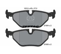Textar Plaquettes de frein 2193402 pour BMW, Rover, MG, Alpina, Wiesmann - arrière