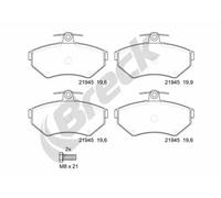 BRECK 21945 10 701 00 Plaquettes de frein
