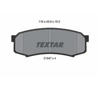 Plaquettes de frein 2194701 TEXTAR pour TOYOTA MITSUBISHI