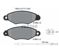 Plaquettes de frein 2198003 TEXTAR pour NISSAN RENAULT