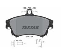 Plaquettes de frein 2198304 TEXTAR pour MITSUBISHI VOLVO SMART
