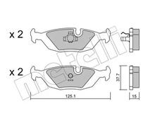 Plaquettes de frein 22-0070-0 METELLI pour VOLVO SAAB