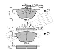 Plaquettes de frein 22-0083-0 METELLI pour ALFA ROMEO LANCIA FIAT
