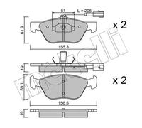 Kit De Plaquettes De Frein Frein À Disque Metelli 22-0083-1 pour Alfa Romeo