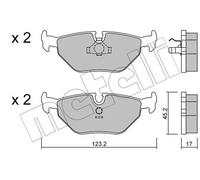 Plaquettes de frein 22-0125-0 METELLI pour BMW 7 3 3 Décapotable 3 Coupé 5