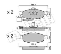 Plaquettes de frein 22-0146-1 METELLI pour FORD COUGAR MONDEO I MONDEO II