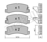 Plaquettes de frein 22-0161-0 METELLI pour TOYOTA LEXUS