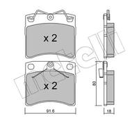 Plaquettes de frein 22-0163-1 METELLI pour VW TRANSPORTER T4 Autobus/Autocar
