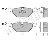 Plaquettes de frein 22-0210-0 METELLI pour BMW 5 5 Touring