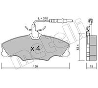 Plaquettes de frein 22-0213-0 METELLI pour PEUGEOT 406 406 Break