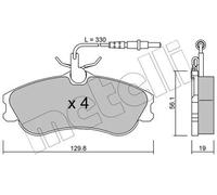 Plaquettes de frein 22-0217-0 METELLI pour PEUGEOT CITROËN