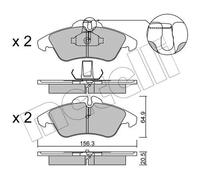 Plaquettes de frein 22-0256-0 METELLI pour MERCEDES-BENZ VW