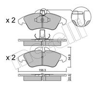 Plaquettes de frein 22-0256-1 METELLI pour MERCEDES-BENZ SPRINTER 2-t Fourgon
