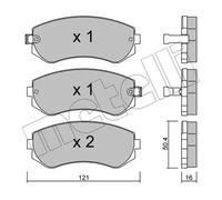 Plaquettes de frein 22-0304-0 METELLI pour NISSAN ALMERA I PATROL GR V Wagon