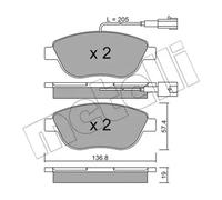 Plaquettes de frein 22-0322-3 METELLI pour ABARTH FIAT LANCIA