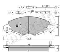Plaquettes de frein 22-0332-0 METELLI pour CITROËN C5 I C5 II C5 II Break