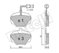 Plaquettes de frein 22-0353-1 METELLI pour LAND ROVER DISCOVERY I RANGE ROVER I