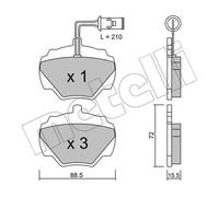 Plaquettes de frein 22-0353-1 METELLI pour LAND ROVER RANGE ROVER I DISCOVERY I