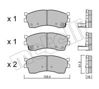 Plaquettes De Frein Avant Pour KIA Rio Kombi DC 1.5 16V 1.3 Shuma II FB