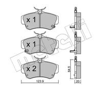Plaquettes de frein 22-0521-0 METELLI pour CHRYSLER PT CRUISER