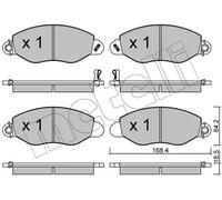 Plaquettes de frein 22-0536-0 METELLI pour FORD TRANSIT Autobus/Autocar