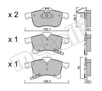 Plaquettes de frein 22-0539-0 METELLI pour OPEL ASTRA H Break ASTRA H GTC ADAM