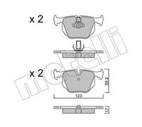 Plaquettes de frein 22-0560-0 METELLI pour BMW LAND ROVER